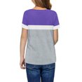 thumbnail image 2 of Langwyqu Girls Casual Short Sleeve T Shirts Children Color Block Stripe Tee Size 4-15 Years, 2 of 5