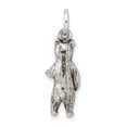 thumbnail image 4 of Sterling Silver Antiqued & Textured Bear Standing up Pendant QC8897, 4 of 4