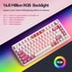 thumbnail image 5 of Teclado Gamer Inalámbrico AULA F75 75% con RGB - Rosa, 5 of 8