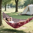 thumbnail image 6 of Hanging Hammock Portable Travel Camping For Outdooor Beach Camping Hiking Red Glitter, 6 of 8