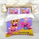 thumbnail image 5 of PINKFONG Conjunto de sábanas temático, trío de piezas, cómodo y amigable con la piel, diseño único, regalo de decoración para el hogar para familiares, amigos y fans,135X200cm, 5 of 6