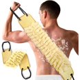 thumbnail image 1 of wonima11 Exfoliating Loofah Back Scrubber for Shower, 39 Inch Exfoliator Washcloth with Antislip Handles for Use in Shower, Double-Sided Body Bath Luffa Washer to Deep Clean Back Skin for Women & Men, 1 of 1