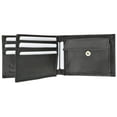 thumbnail image 2 of Mens Soft Leather Bifold Card Holder Wallet W/Outside Double ID Windows & Coin Pouch 1659, 2 of 20