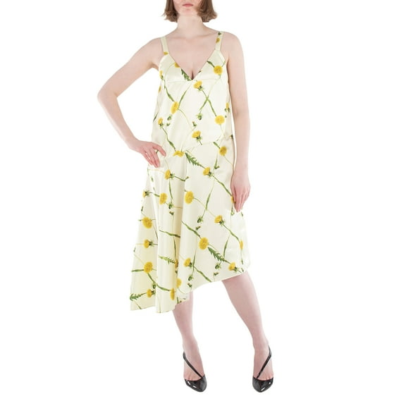 Burberry Floral Print Spaghetti Strap Minidress, Brand Size 8 ( US Size 6 )