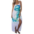 thumbnail image 2 of Lenago Robe Maxi Grande Taille pour Femmes, Robe d'Été Décontractée Sans Manches, Robe Ample à Bretelles Rondes, Robe de Plage, Robes Maxi Bohèmes, Robes d'Été de Plage en Liquidation, 2 of 5