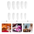 thumbnail image 2 of EeaseCA 600pcs Artificial Nail Tips Water Drop Shape Nails Full Cover Fake Nails, 2 of 7