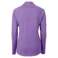thumbnail image 3 of Women's Cutter & Buck  Heather Purple Colorado Rockies Adapt Eco Knit Raglan Full-Zip Jacket, 3 of 3