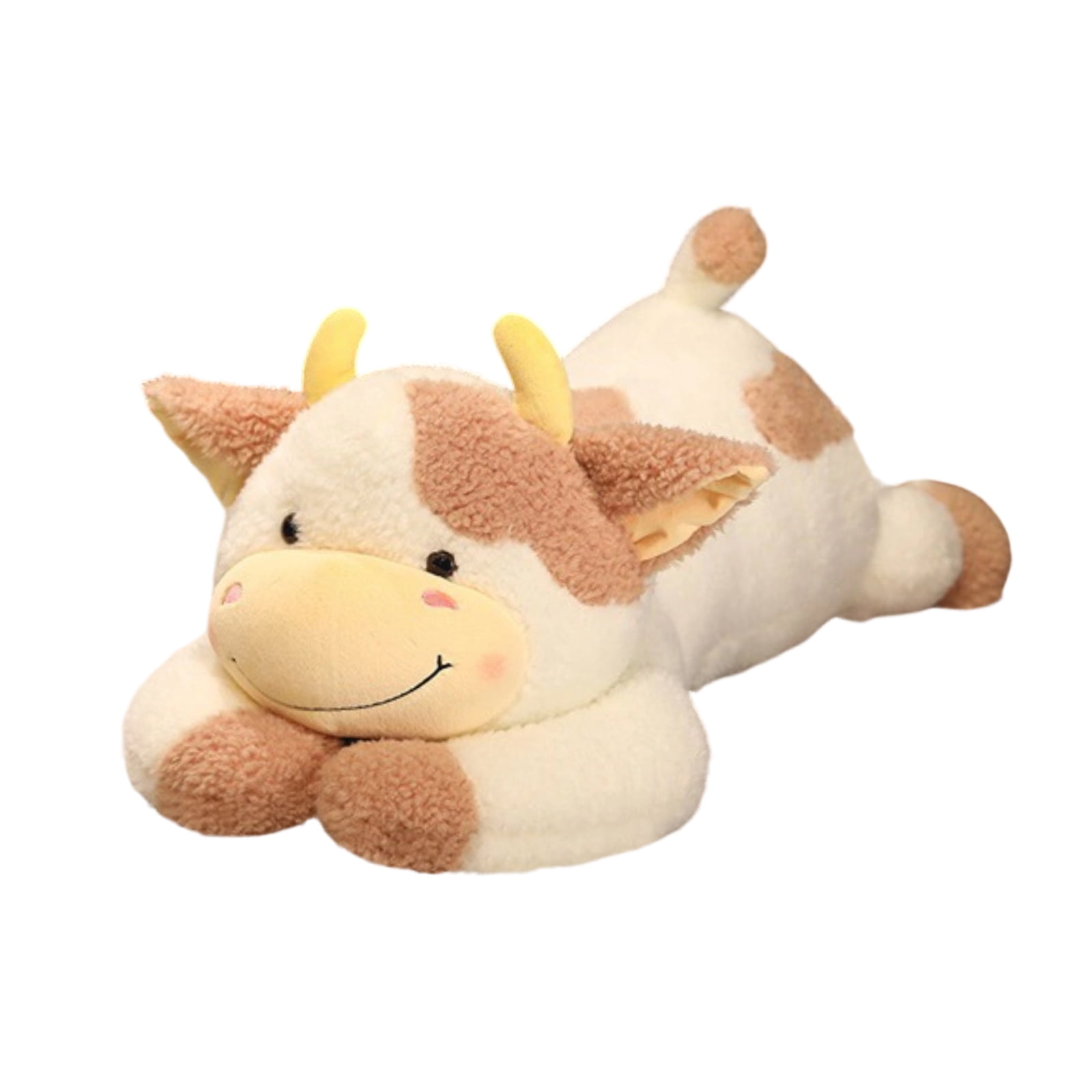 Wizlet Cow Weighted Stuffed Animals, Large Weighted Plush Animal, Cute Plush Toy Pillow, Soft Kawaii Plushie Gifts for Birthday Christmas 35.4in (Brown)
