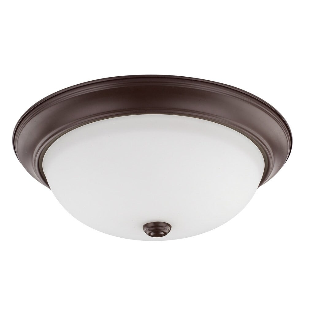 Capital Lighting 214731BZ 3 Light 15" Wide Flush Mount Bowl Ceiling Fixture - Bronze