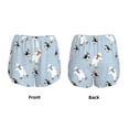 thumbnail image 6 of Uemuo Skiing penguin Bear Pattern Women's Athletic Shorts High Waisted Running Shorts with Liner Pockets Gym Elastic Workout Shorts-XX-Large, 6 of 9