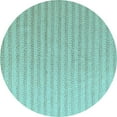 thumbnail image 1 of Ahgly Company Indoor Round Solid Light Blue Modern Area Rugs, 5' Round, 1 of 4