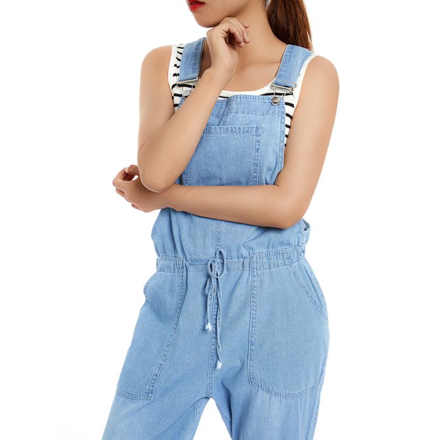 FOCUSNORM Salopette Style Simple pour Femmes avec Poches