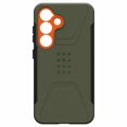 thumbnail image 1 of UAG Civilian Pro Rugged Case Olive Drab/Orange for Samsung Galaxy S25, 1 of 5
