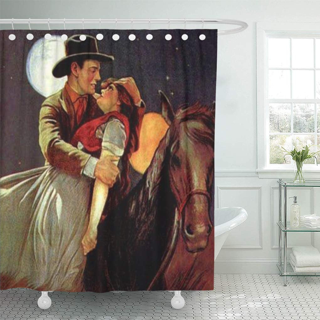 ATABIE Rodeo Western Romantic Cowboy and Cowgirl Horses Love Shower