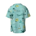 thumbnail image 6 of PAYOHTO Summer Marine Elements Mens Hawaiian Casual Short-sleeved Shirt Tropical Summer Beach Button Down Shirts, 6 of 7
