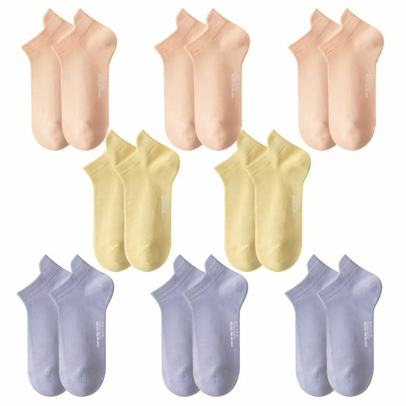 TELOLY 10Pairs Ankle Socks for Women,Cotton Womens Ankle Socks Size 7-9,Ankle Socks