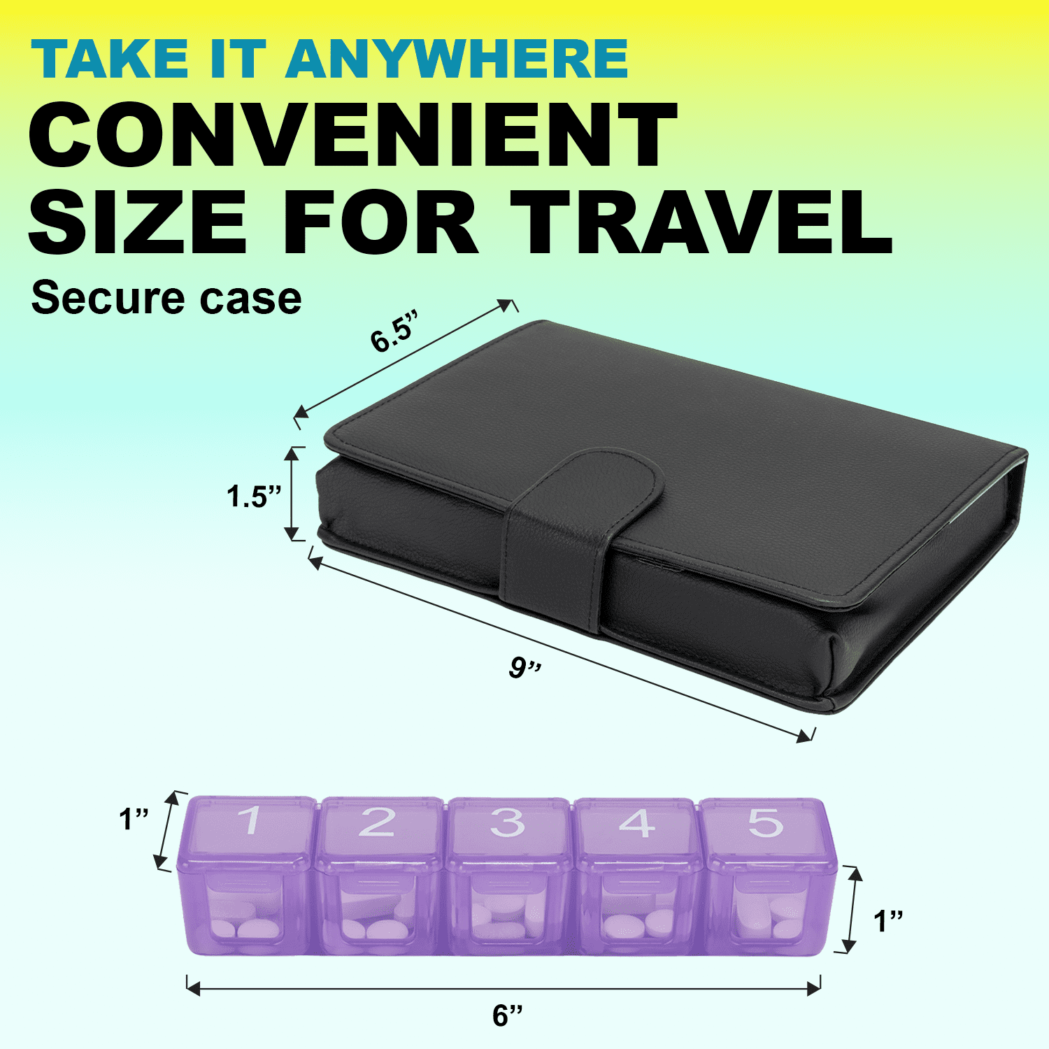e-pill Large 5 Daily Doses x 7 Days Weekly Pill Organizer System