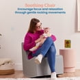 thumbnail image 4 of ECR4Kids SoftZone Contoured Rocking Chair, 12in Seat Height, Flexible Seating, Grey, 4 of 9