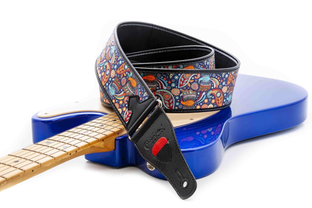 RightOn! Straps Talisman KASHMIR Blue Guitar Strap