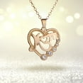 thumbnail image 3 of Apmemiss Mothers Day Gifts Clearance Heart Shaped Crystal Pendant Necklace Jewelry Mother's Day Gift for Mom Sale Items Clearance Today, 3 of 5