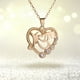 thumbnail image 3 of Collar para mujer, joyería para mujer, collar con colgante de cristal en forma de corazón, joyería para el Día de la Madre, collar para mamá, 3 of 5