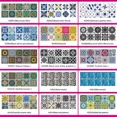 thumbnail image 2 of 10 piezas/juego de pegatinas de azulejos de arte europeo, pegatinas de pared para cocina, baño, renovación del hogar, papel tapiz impermeable, autoadhesivo, 2 of 5
