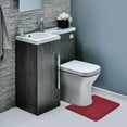 thumbnail image 5 of Clara Clark Bath Mat Bathroom Rug - Absorbent Memory Foam Bath Rugs - Non-Slip, Thick, Cozy Velvet Feel Microfiber Bathrug, Plush Shower, Toilet- Floor Bathmats Carpet - Red - Contour Size 24"x20", 5 of 5