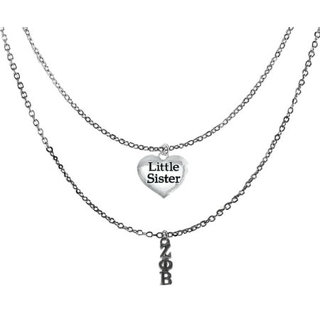 Zeta Phi Beta Silvertone Double Chain Fashion Necklace,Adjustable From 18 Inches To 21 Inches. What A Great Gift For Yourself, Or A Little Sister.Hypoallergenic-Safe,No Nickel,Lead,Or Cadmium In Metal
