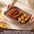 thumbnail image 5 of 9 Pack Disposable Paper Food Serving Trays for Party, Brown 16 inch Paper Plates Platters, Charcuterie Boards for Friut, Dessert, Cookie and BBQ, 5 of 7