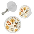 thumbnail image 2 of 4 Pcs Owl Knobs for Kitchen Cabinet Cupboard Dresser Bookcase Drawer Pulls Handles Round Home Decor, 2 of 5