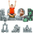 thumbnail image 3 of LinkRomat Modular Kids Play Couch, Kids Gifts for Playroom Bedroom, Glow in The Dark, 8 Pcs Convertible Play Couch with High-Density Foam for Boys Girls, 3 of 10