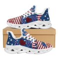 thumbnail image 1 of Zapatillas deportivas para mujer, cómodas y versátiles, ligeras, ajustadas, con diseño de huella de perro y corazón de amor, para caminar, 1 of 6
