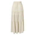 thumbnail image 5 of Sngxgn Skirt for Women Pleated High Waist Skater Skirt Skirts(Beige,M), 5 of 7