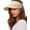 beige, variant on Womens Sun Visor Hat Straw Sun Visors for Women Summer Packable Ponytail Beach Hats for Women Travel UPF 50+