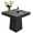 Black, variant on Square Dining Table for 4, 31.5" Small Farmhouse Kitchen Dinner Table with Wooden Pedestal Base, Space Saving Wood Dining Room Furniture for Living Room, Apartment