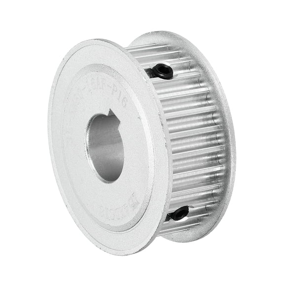 Uxcell Timing Belt Pulley Aluminum Idler Pulley 30 Teeth 5/8" Bore for 16mm Width Belts, 3D Printers, CNC Machines, Industry