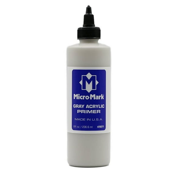 Micro-Mark Gray Acrylic Primer, 8oz