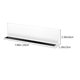 thumbnail image 3 of Clear Closet Dividers L Shape for Storage Rack Transparent Pvc Material for Magnetic Stability 4Pcs, 3 of 4