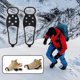 thumbnail image 1 of Clavos de tracción antideslizantes para zapatos | Caucho blando TPE, púas de acero al manganeso engrosado | Pinzas para hielo y nieve, ajuste universal para botas y zapatillas | Resistente al frío, 1 of 5