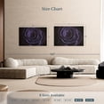 thumbnail image 4 of Elephant Stock Blooming Violet Rose Wall Art - Horizontal Canvas Wall Art - Living Room Wall Decor - Gothic Canvas - Purple And Black Decor - 48" x 32", 4 of 8