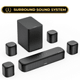 thumbnail image 1 of ULTIMEA 7.1ch Sound Bar con Dolby Atmos, Sistema Envolvente Sound para TV con 4 Altavoces Envolventes, Sound Bar para TV Inteligente con Control por Aplicación, Barra de Sonido con Subwoofer para Cin, 1 of 9