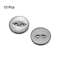 thumbnail image 3 of Uxcell 10Pcs 20L Botones de Costura Redondos Grises de 12.5mm 1/2" de Resina con 2 Agujeros para Manualidades, 3 of 6