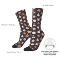 thumbnail image 4 of Hirioo Holiday Gingerbreads Pattern Adult Middle Tube Socks Breathable Sock Non-Pilling,Contrasting Color Design, 4 of 6