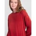 thumbnail image 4 of No Boundaries Pullover Crewneck Sleep Top with Long Sleeves, Women's XXS-3X, 4 of 5