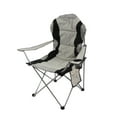 thumbnail image 2 of Silla de camping Silla de camping resistente Silla con brazos para ocio Senderismo Mochilero Gris, 2 of 8
