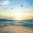 thumbnail image 2 of Kimberly, Allen 26x26 White Modern Wood Framed Museum Art Print Titled - Sunrise Beach, 2 of 4