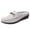stag126-Grey, variant on Women's Flat Backless Loafers Summer Round Toe Flats Metal Accents Slip on Slides Low Top Casual Shoe Lightweight Comfort Work Office Dress Shoes