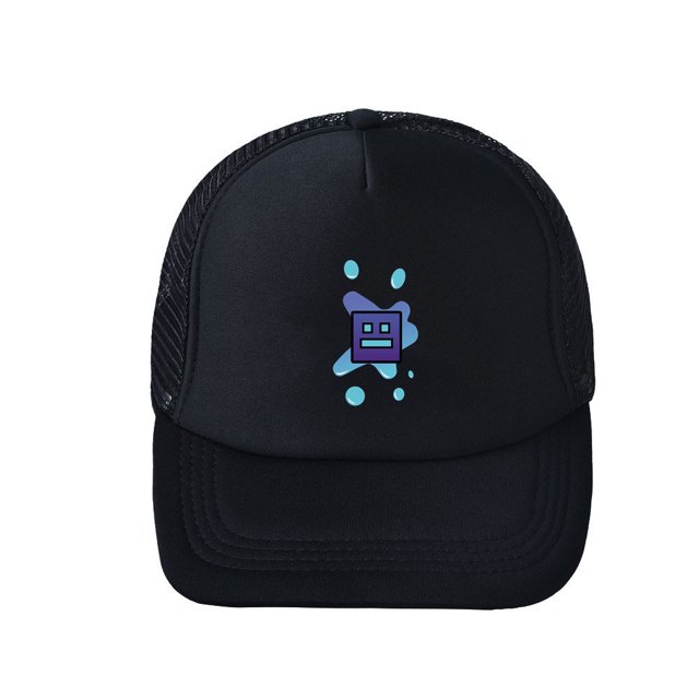 Gorra de béisbol Geometrys Dash Anime para niños de 56 a 58 cm, algodón