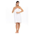 thumbnail image 4 of Women's Wrap with Adjustable Closure 100% Terry Spa Body Wrap Shower Bath Towels White XXL/XXXL, 4 of 6