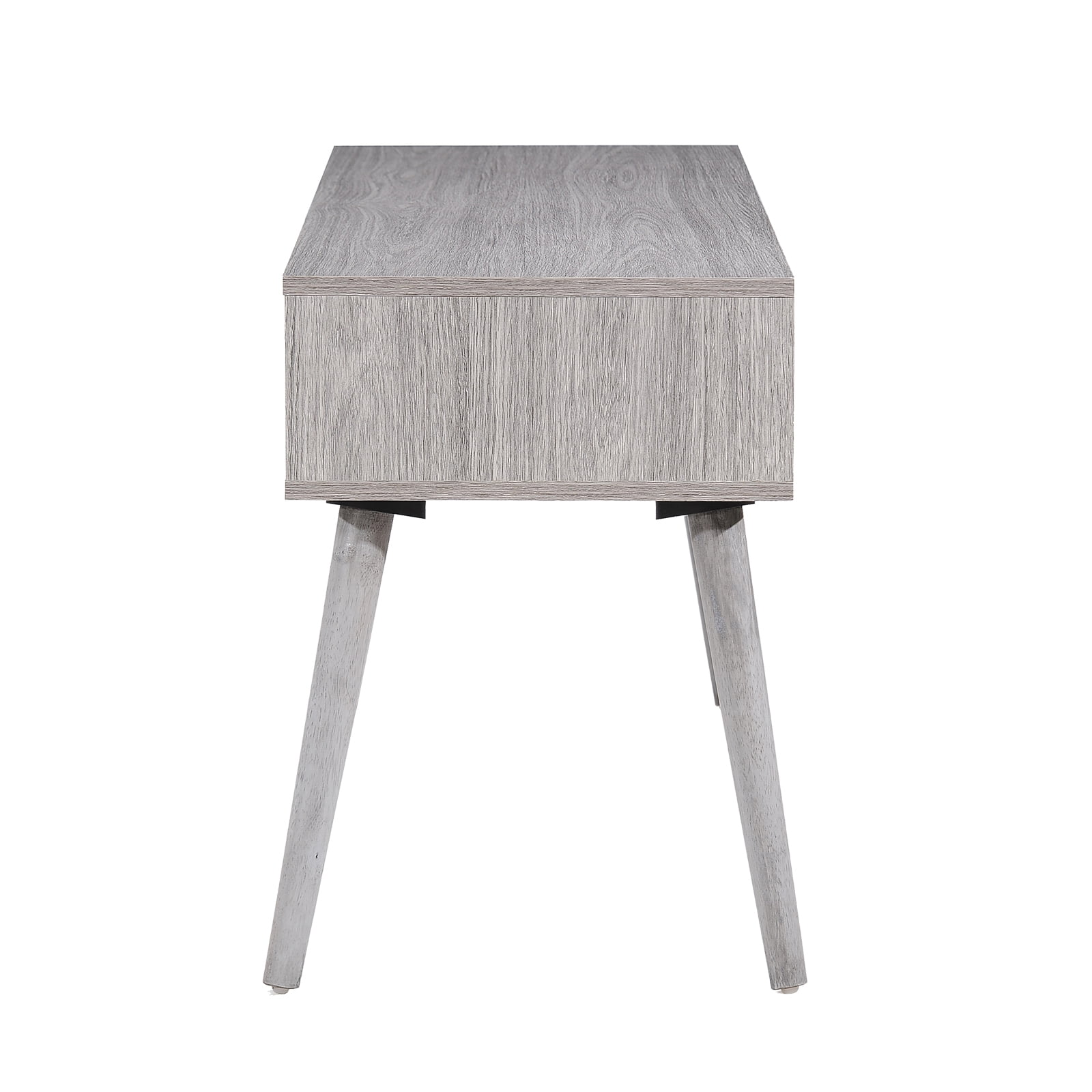 Kadyn Rectangle Coffee Table, Mid Century TV Stand with 2 Drawer & Shelf, Modern Coffee Table for Living Room, Plaid Grey Oak Kadyn Rectangle Coffee Table, Mid Century TV Stand with 2 Drawer & Shelf, Modern Coffee Table for Living Room, Plaid Grey Oak